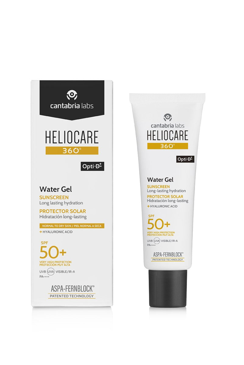 Heliocare 360° Water Gel optie D SPF50+ M/A ASPA FERNBLOCK 50 ml